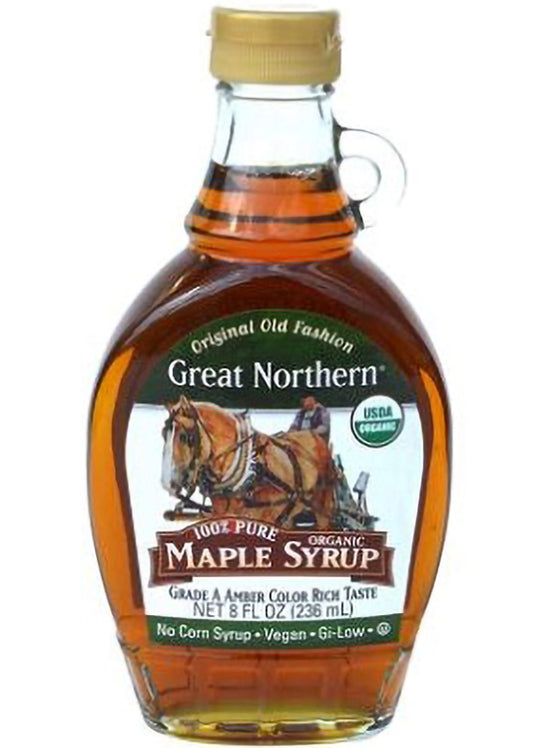 Great Northern Pure Maple Syrup Grade A 236ml, Natural Sweetener