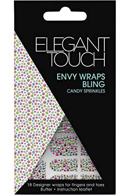 Elegant Touch Envy Wraps Bling - تصميم كاندي (18 غلاف)