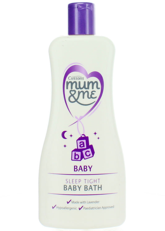Cussons Mum+me Sleep Tight Bath Oil Gentle Almond Oil Moisturizing For Sensitive Skin 500ml