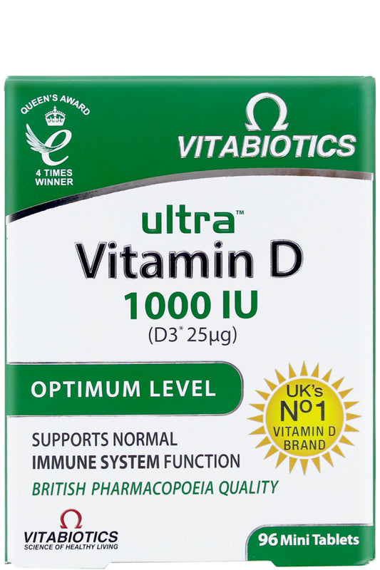 Vitabiotics Ultra Vitamin D3 عالي التركيز 96 قرصًا