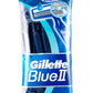 Gillette Blue Ii - 10 قطع لحلاقة بشفرتين بسيطة وفعالة