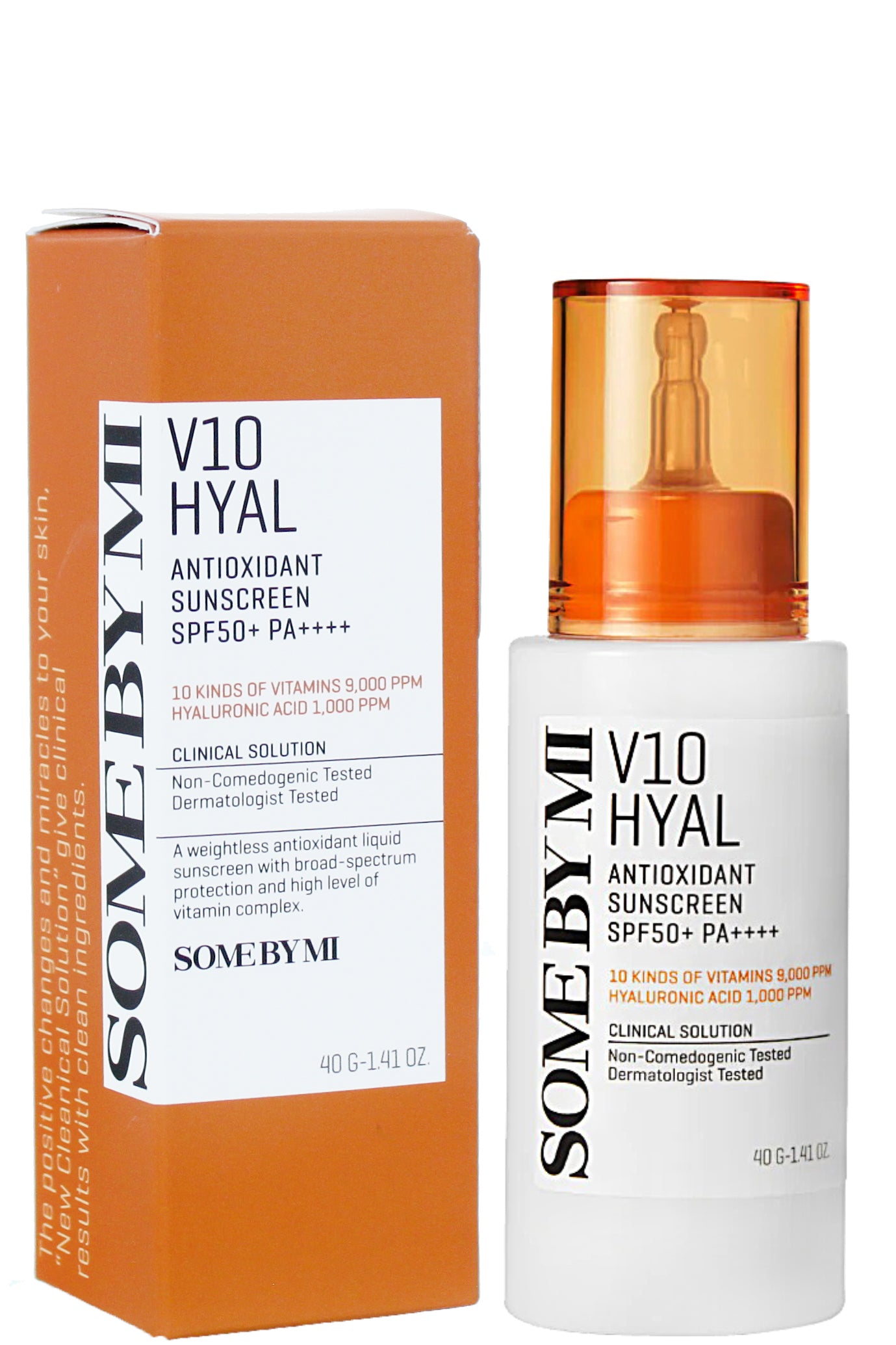سوم باي مي واقي شمسي بتركيبة V10 هيال ومضادات الأكسدة بعامل حماية SPF 50 مع الجلوتاثيون وحمض الهيالورونيك - حماية مشرقة ومرطبة 50 مل