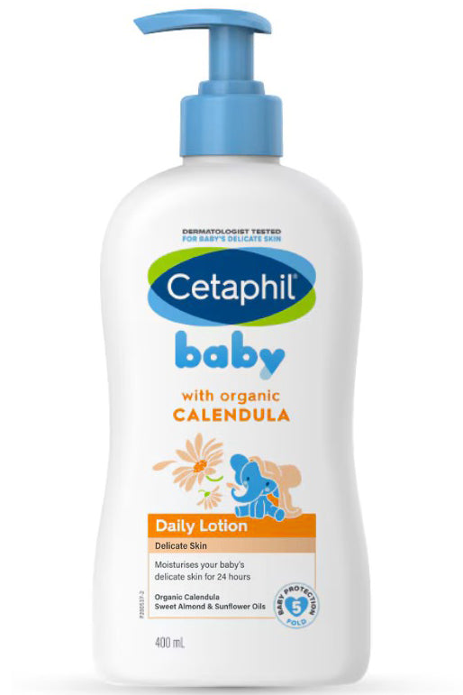 Cetaphil Baby Calendula Daily Lotion 400ml Pump For Gentle Hydration