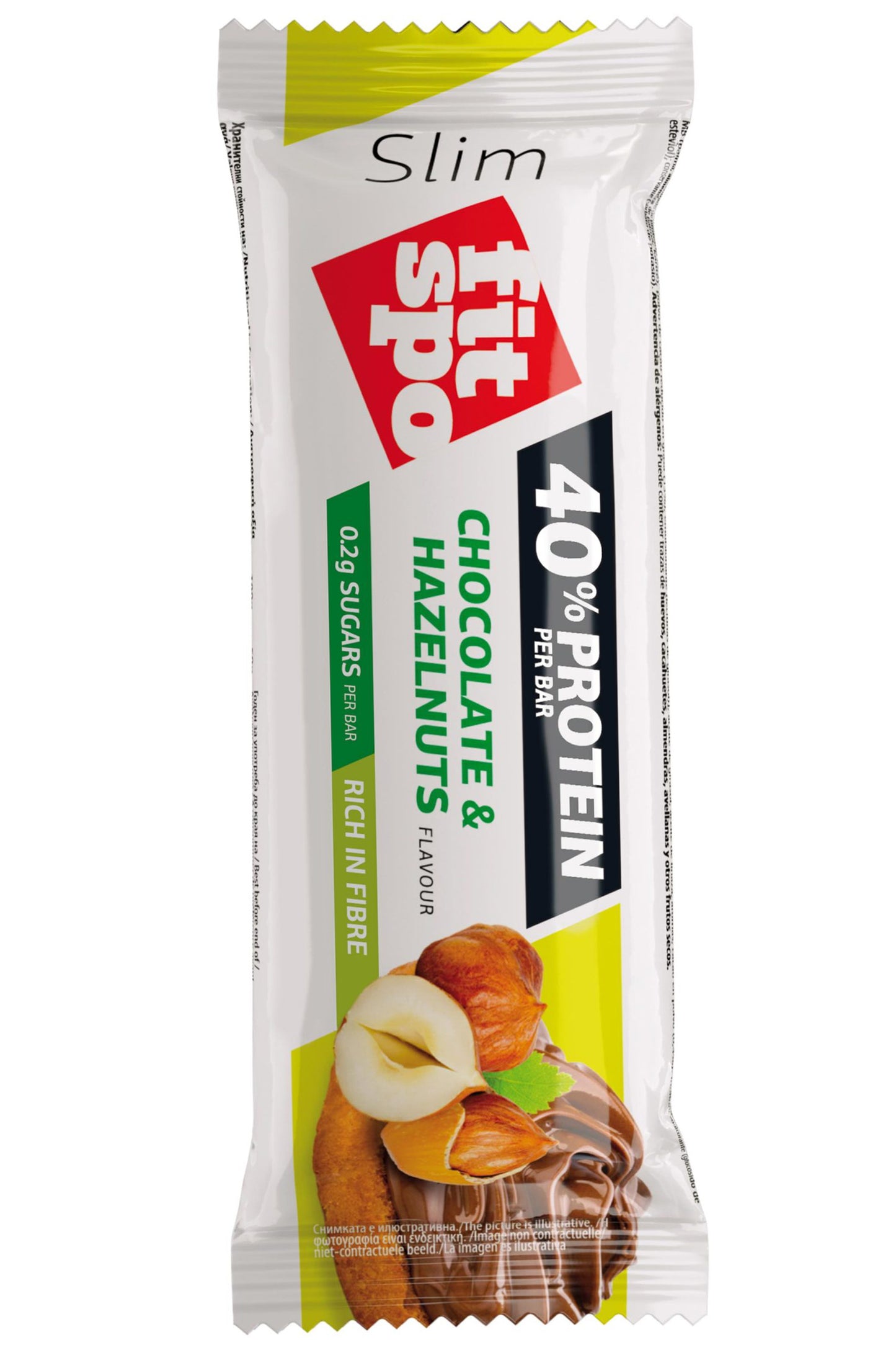 Fit Spo Protein Bar Guilt-free High-protein Snack With Zero Added Sugar 50g Choco Hazelnut