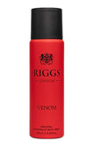 Riggslondon Perfumed Deodorant Body Spray - Venom Long-lasting Freshness, Lightweight, Quick-drying, 150 Ml