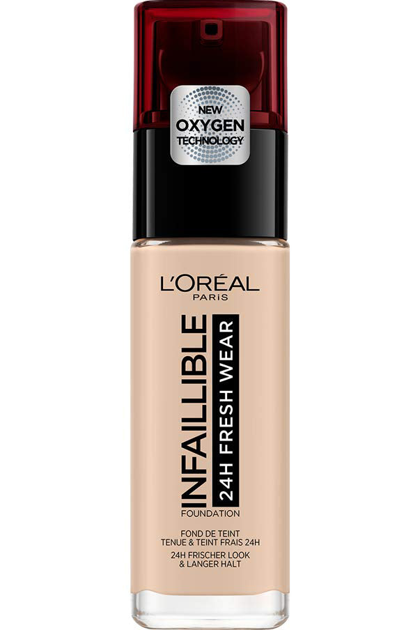 L'oreal Infallible Foundation 24hr 015 Porcelaine - Ultra-stretchable Gel For Long-lasting Coverage