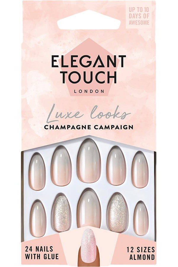 Elegant Touch Luxe Looks - أظافر Champagne Campaign الصناعية