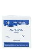 Sum, 7.5 Cm X 7.5 Cm, 100 Highly Absorbent 100% Cotton Sterile Gauze Swabs, Bulk Pack