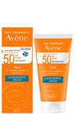مستحلب واقي شمس من أفين بعامل حماية Spf50+ خالٍ من الزيوت حماية عالية جداً للبشرة الحساسة مع تأثير إطفاء للمعة 50 مل