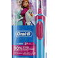 فرشاة أسنان Oral-b Frozen الكهربائية للأطفال D12513k مع مؤقت وبطارية قابلة لإعادة الشحن