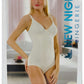 New Night Body Corset Firm Control & Posture Support Seamless Adjustable White 95c