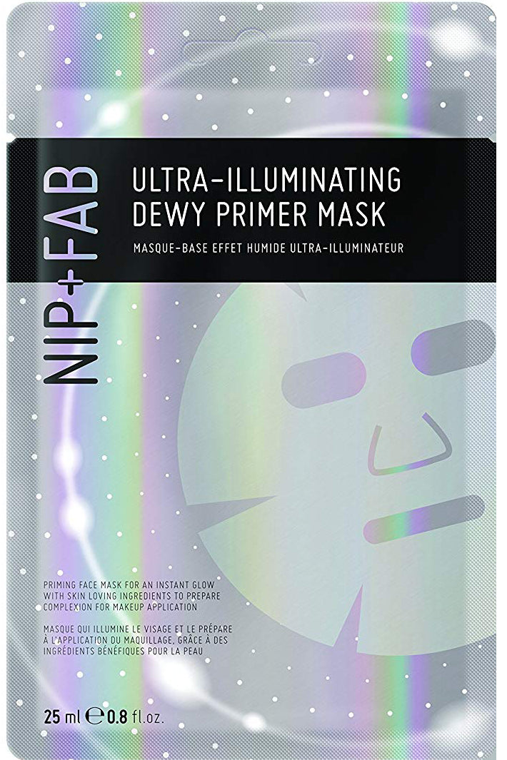 Nip Fab Ultra-illuminating Dewy Primer Sheet Mask Hydrating Glow With Lotus Flower Extract Individual Size