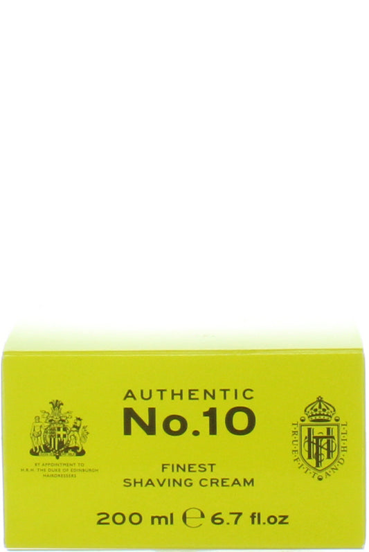 Truefitt & Hill No.10 Luxury Shaving Cream With Essential Oils For Sensitive Skin, 200ml - Rich Lather, Hydrating, Minimizes Irritation