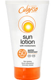 كريم الحماية من الشمس Calypso Spf50 عالي الحماية مع مرطبات 150 مل تركيبة خفيفة الوزن غير دهنية