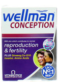 Vitabiotics Wellman Conception مع الزنك و Q10 عدد 30 قرصًا