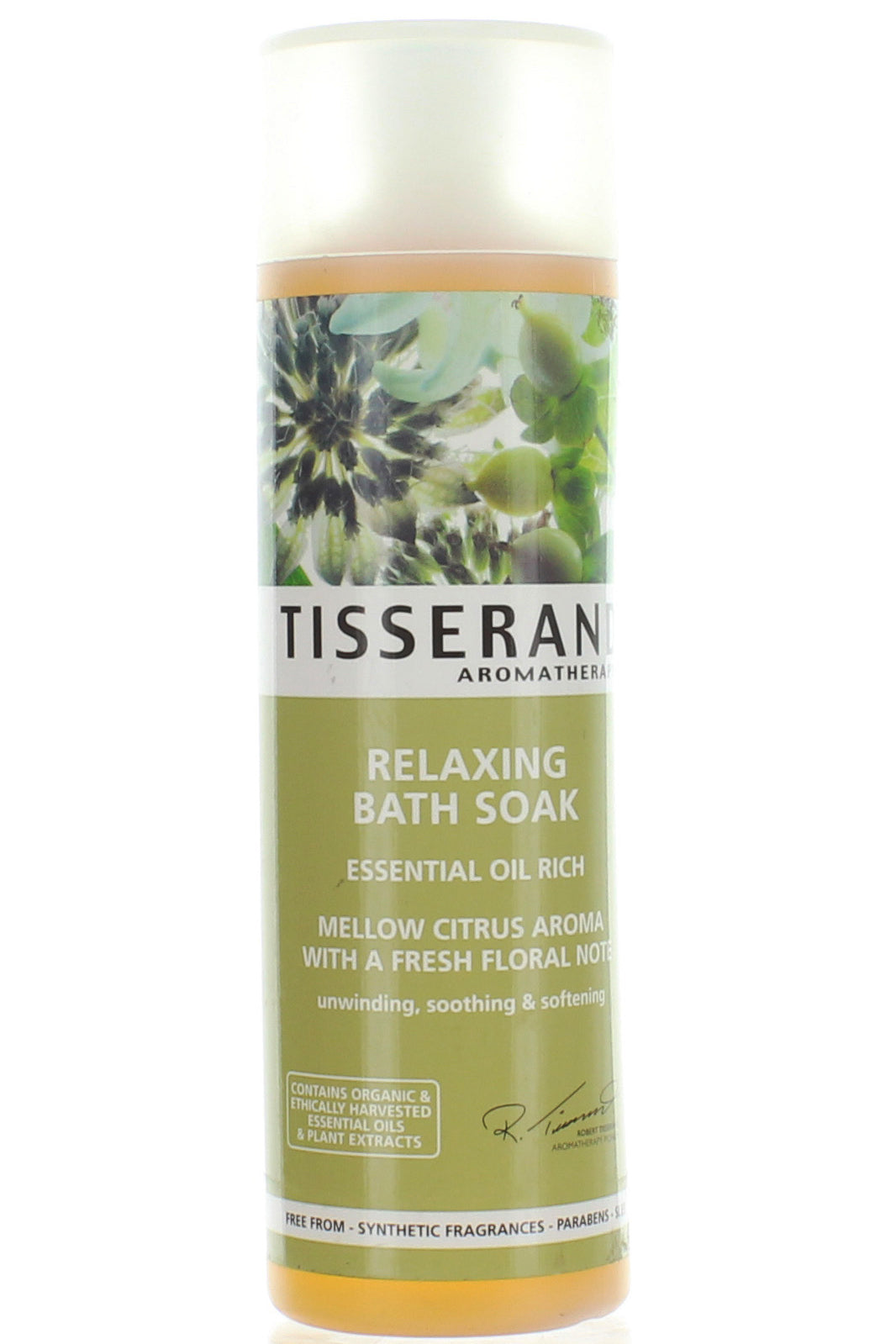 Tisserand Relax Bath Soak 210ml - مزيج البرغموت واللافندر وزهر البرتقال