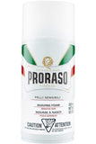 Proraso Sensitive Shaving Foam Oatmeal & Green Tea Protection 300ml Soothes Irritation And Ensures Smooth Glide