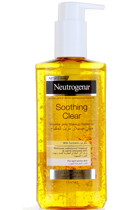Neutrogena Soothing Clear Micellar Jelly (turmeric, Calming, Makeup Remover)