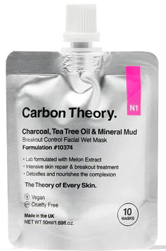 Carbon Theory Breakout Control Facial Wet Mask With Mineral Mud