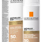واقي الشمس لاروش بوزيه أنثيليوس إيج كوريكت بعامل حماية Spf50 وملون مع النياسيناميد وحمض الهيالورونيك 50 مل