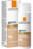 واقي الشمس لاروش بوزيه أنثيليوس إيج كوريكت بعامل حماية Spf50 وملون مع النياسيناميد وحمض الهيالورونيك 50 مل