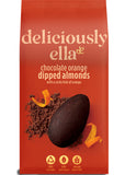 Deliciously Ella Chocolate Orange Dipped Almonds 81g - Zesty Orange, Vegan Chocolate