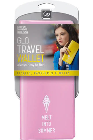 محفظة Go Travel Vibrant Travel - منظم ممتع بخمس حجرات داخلية، تصميم خفيف الوزن، تخزين آمن للمستندات