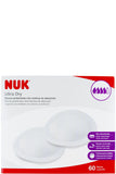 Nuk Ultra Dry Disposable Breast Pads Soft And Absorbent For Nursing Moms - Anatomically Shaped - 60 Count