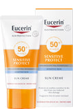 واقي الشمس للوجه Eucerin Sensitive Protect بعامل حماية SPF50+ للبشرة الجافة وللوقاية من التصبغات - 50 مل