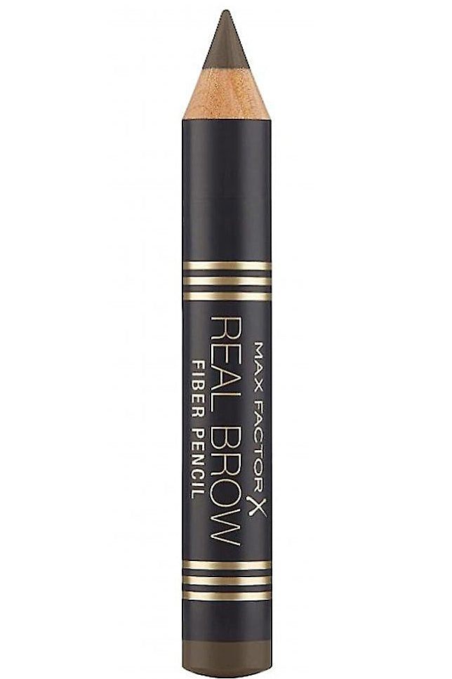 قلم تحديد الحواجب Real Brow من ماكس فاكتور (03 بني متوسط) - تطبيق سلس لحواجب كثيفة
