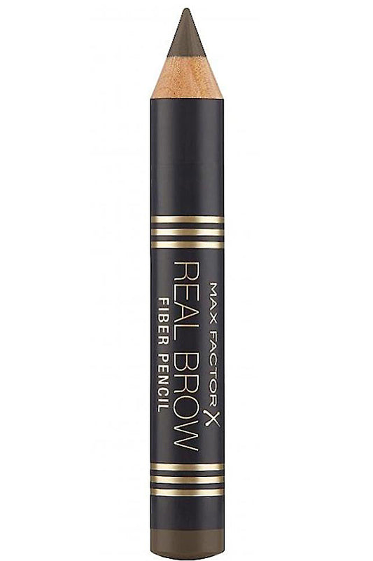 قلم تحديد الحواجب Real Brow من ماكس فاكتور (03 بني متوسط) - تطبيق سلس لحواجب كثيفة