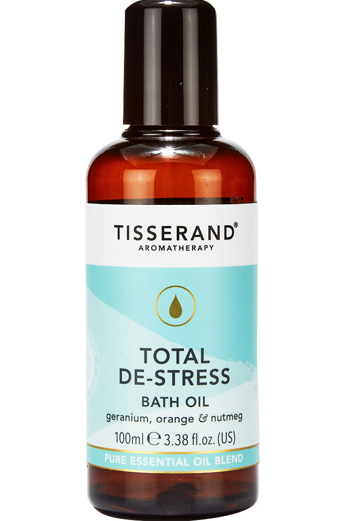Tisserand Total De-stress Bath Oil With Orange And Nutmeg 100ml