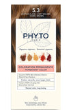 Phyto Color 5.3 Light Golden Brown Hair Dye With Botanical Pigments For Radiant Shine And 100% Gray Coverage