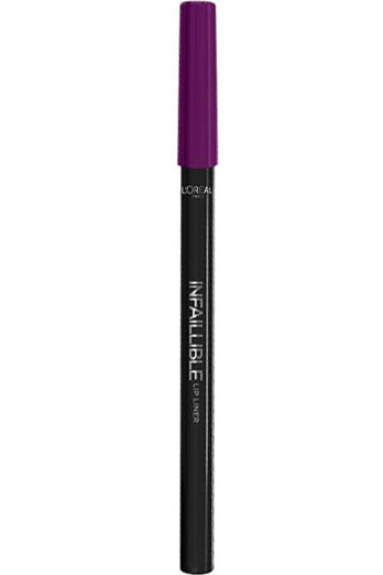 L'oreal Infallible Lip Liner 207 Wuthering Purple - Creamy Formula With Ultra-saturated Pigments