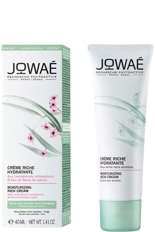 Jowae Rich Moisturizing Cream Deep Hydration And Antioxidant Protection With Shea Butter 40ml For Dry, Sensitive Skin