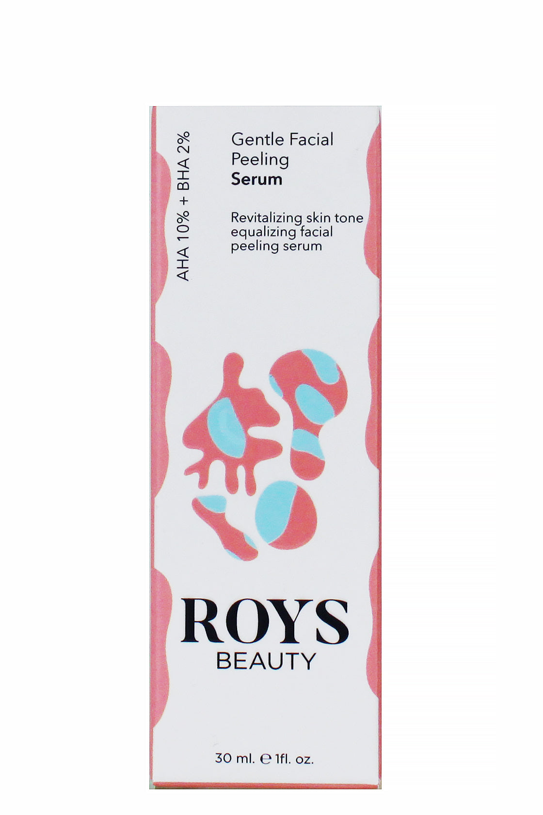 Roysbeauty سيروم التقشير اللطيف للوجه مع حمض ألفا هيدروكسي 10% وحمض بيتا هيدروكسي 2% لبشرة ناعمة وموحدة اللون 30 مل