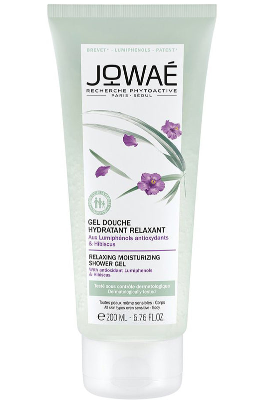 Jowae Relaxing Shower Gel Deeply Moisturizes With Hibiscus Extract 200ml Calming Vegan Formula