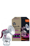 Tommee Tippee Manual Breast Pump Ergonomic Design With Massage Petals For Comfortable Milk Expression Lightweight Bpa-free