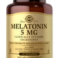 Solgar Melatonin 5mg دعم طبيعي لدورة النوم والاسترخاء 60 حبة صغيرة