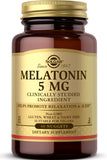 Solgar Melatonin 5mg دعم طبيعي لدورة النوم والاسترخاء 60 حبة صغيرة