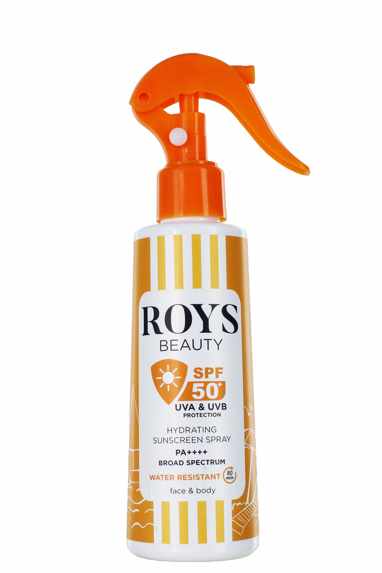 Roysbeauty بخاخ واقي الشمس المرطب بعامل حماية Spf 50+ Pa++++ حماية واسعة الطيف مرطب مقاوم للماء 200 مل