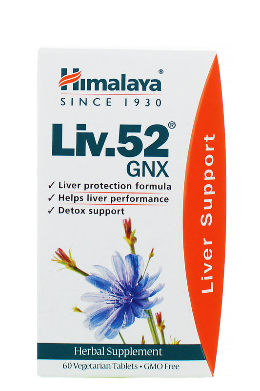 Liv 52 Gnx، 60 قرصًا لدعم الكبد بتركيبة عشبية لصحة الكبد الطبيعية ومضادات الأكسدة