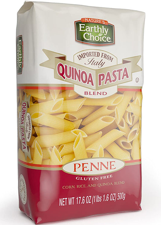 Nature's Earthly Choice Gluten-free Quinoa Pasta Blend Penne 500g, Low Gluten, Multigrain