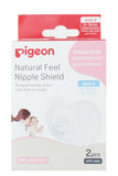 Pigeon Natural Feel Nipple Shield Soft Silicone Comfort For Breastfeeding Size 2 (m)