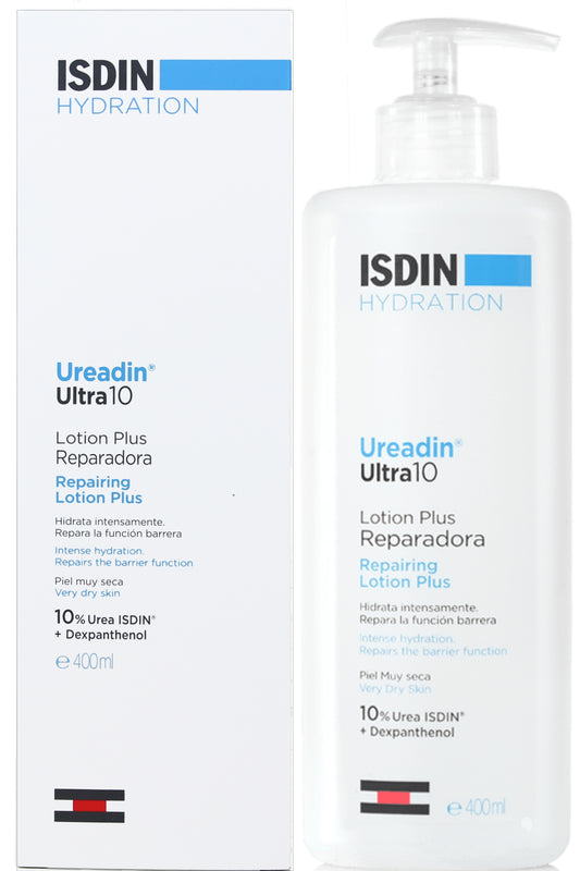 Isdin Ureadin Ultra10 Repairing Lotion Instant Hydration & Itch Relief With Urea Isdin & Dexpanthenol 400ml