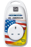 Go Travel Z-dry Pod Uk To Us Adaptor Compact Lightweight Easy To Use Travel Safe