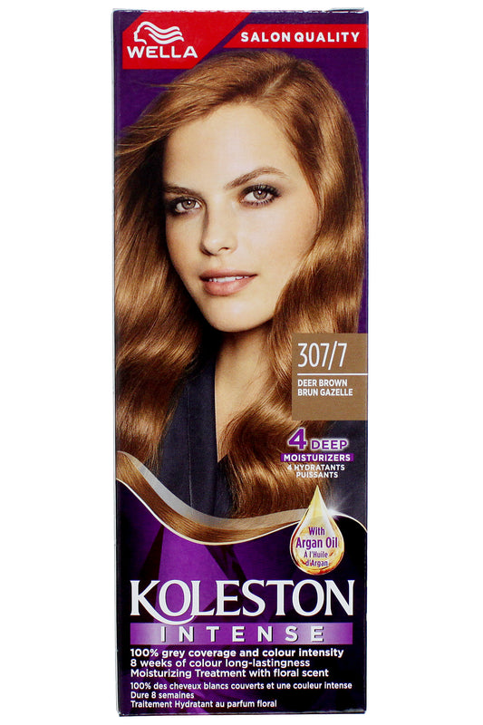 Wella Koleston 2000 Deer Brown Hair Color Kit - Intense Grey Coverage, Nourishing Cream Formula, Long-lasting Vibrant Color