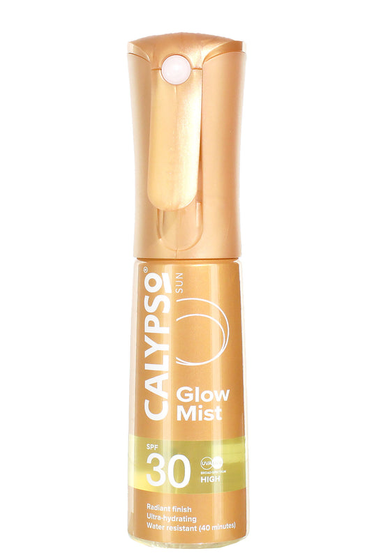 Calypso Glow Mist Spf30 بخاخ واقي شمس مرطب مع حماية واسعة الطيف من الأشعة فوق البنفسجية 100 مل