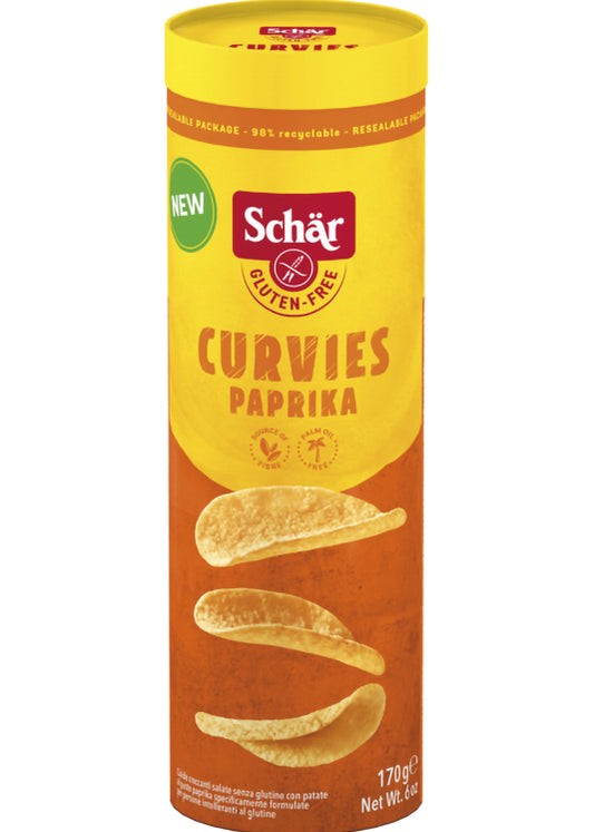 Dr. Schär Curvies Paprika 170g - Paprika Flavor, Gluten-free, No Palm Oil