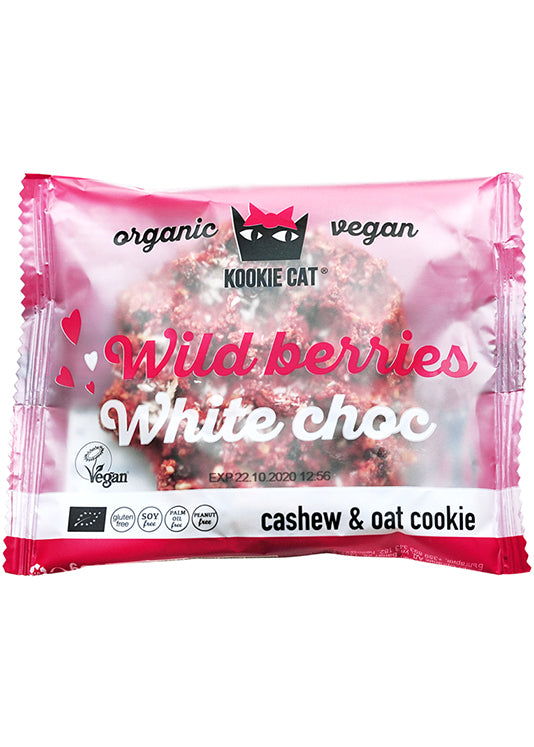 Smart Organics Wild Berries & White Chocolate - Vegan & Gluten-free, 50g